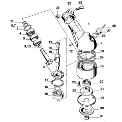 Gear Head Assembly for Stihl FS08