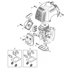 FS230 Starter Muffler Assembly