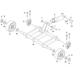 Front Axle for Husqvarna FS3500