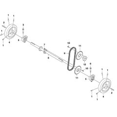 Rear Axle Assembly for FS3500 G II