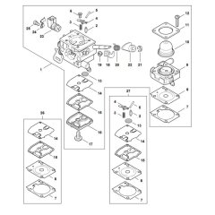 Carburetor Assembly for Stihl FS 361C