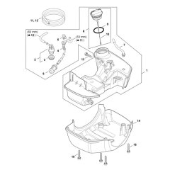 Fuel Tank Assembly for Stihl FS 411C