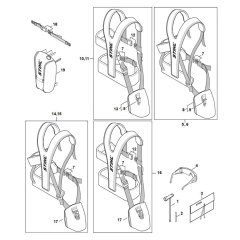 Harness Assembly for Stihl FS 461C