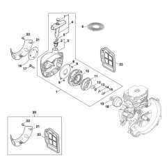 Rewind Starter for Stihl FS 491C