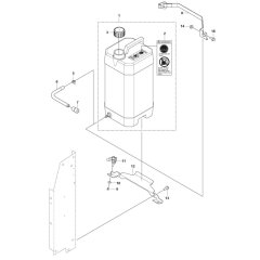 Husqvarna FS500 E Tank Assembly