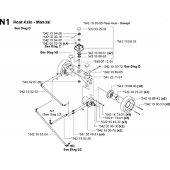 Rear Axle for Husqvarna FS8400