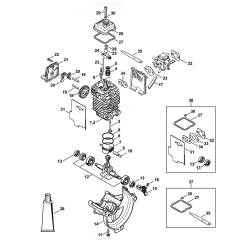 Stihl FS89 FS89r Engine Assembly