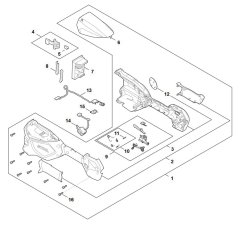Handle Housing for Stihl FSA 70R