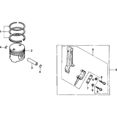 Piston Assembly for Honda G100K1