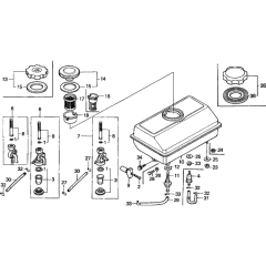 Fuel Tank Assembly for Honda G100K1