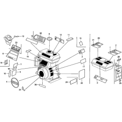 Honda G100K2 Engine Labels