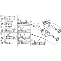 Crankshaft Assembly for Honda G100K2