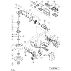Main Assembly for Hikoki G18DBAL