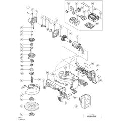 Main Assembly for Hikoki G18DBBL