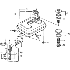 Fuel Tank Assembly for Honda G200K1