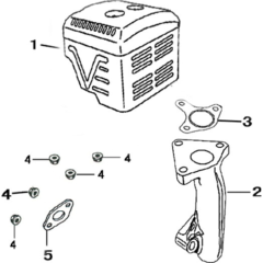 Muffler Assembly for Loncin G270FD