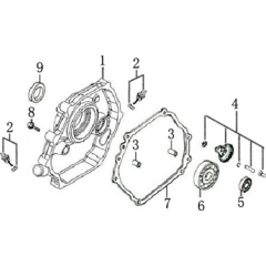 Crankcase Cover for Loncin G270FD