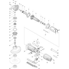 Makita GA5034 Main Assembly
