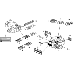 Label Assembly for Honda GCV135E