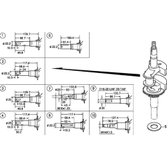 Crankshaft Assembly for Honda GCV160