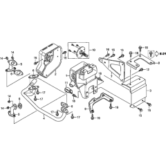 Muffler Assembly for Honda GCV520U