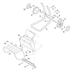 Wheel Carrier for Stihl Shredder