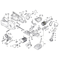 Cordless Planer Assembly