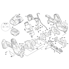 Bosch GSA 18 V-LI C Saw Assembly