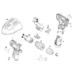 Bosch GSB 12V-15 Assembly