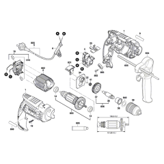 Bosch GSB 13 RE Drill Assembly