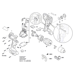 Bosch GSR 18V-60 C Assembly