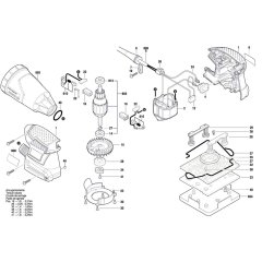 Bosch GSS 140-1 A Sander Assembly