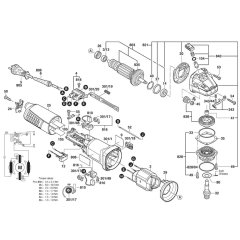 Main Assembly for Bosch GWS 11-125