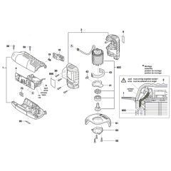 Angle Grinder Assembly for Bosch