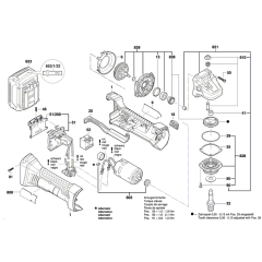 Angle Grinder Assembly for Bosch