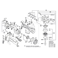 Angle Grinder Assembly for Bosch