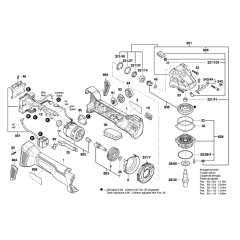 Angle Grinder Assembly for Bosch