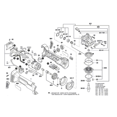 Angle Grinder Assembly for Bosch