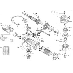 Bosch GWS 7-100 Main Assembly