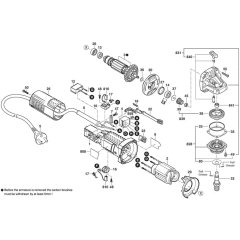Main Assembly for Bosch GWS 750