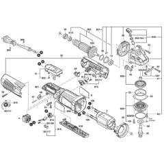 Main Assembly for Bosch GWS 9-115P