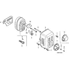Muffler Assembly for Honda GX100