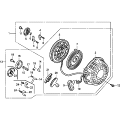Recoil Starter for Honda GX120T2