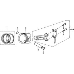 Piston Assembly for Honda GX120T2