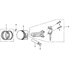 Piston & Rod Assembly for GX120U1