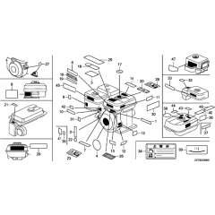 Label Assembly for Honda GX160T2