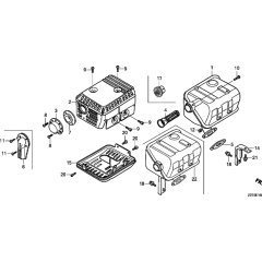 Muffler Assembly for GX160T2