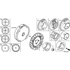 Flywheel Assembly Honda GX160T2