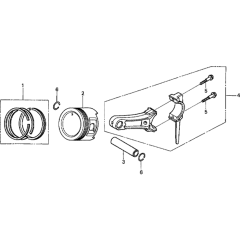 Piston Assembly for Honda GX160UT2