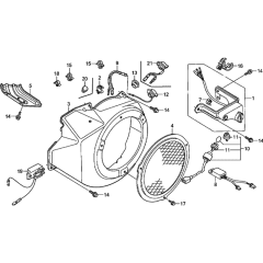 Fan Cover Assembly for Honda